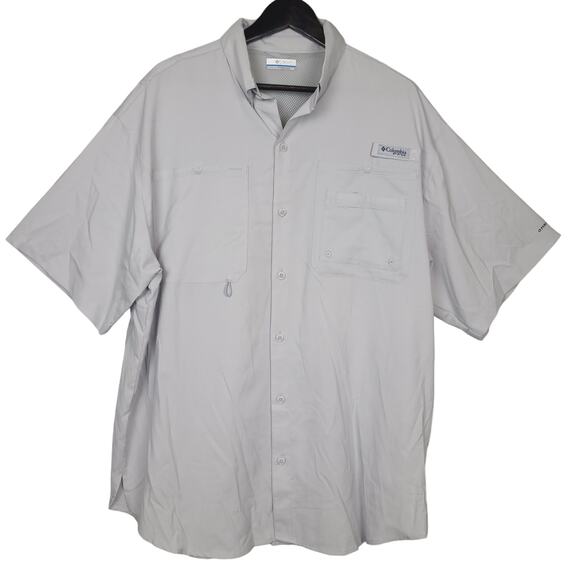 Columbia PFG Men's Short Sleeve Performance Fishing Shirt Sz L Omni-Shade Vented - Picture 2 of 12
